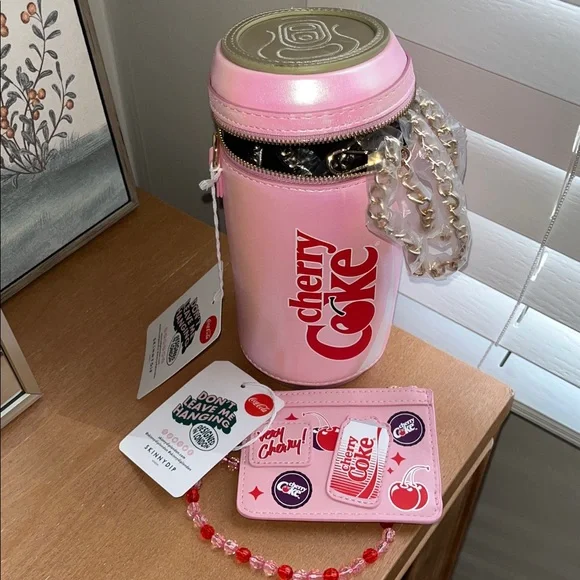 Cherry Coke purse by Skinny Dip London and Card Case Wallet - Picture 1 of 5